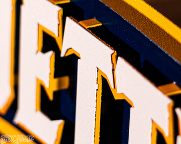 Marquette University Wordmark 3D Vintage Metal Wall Art