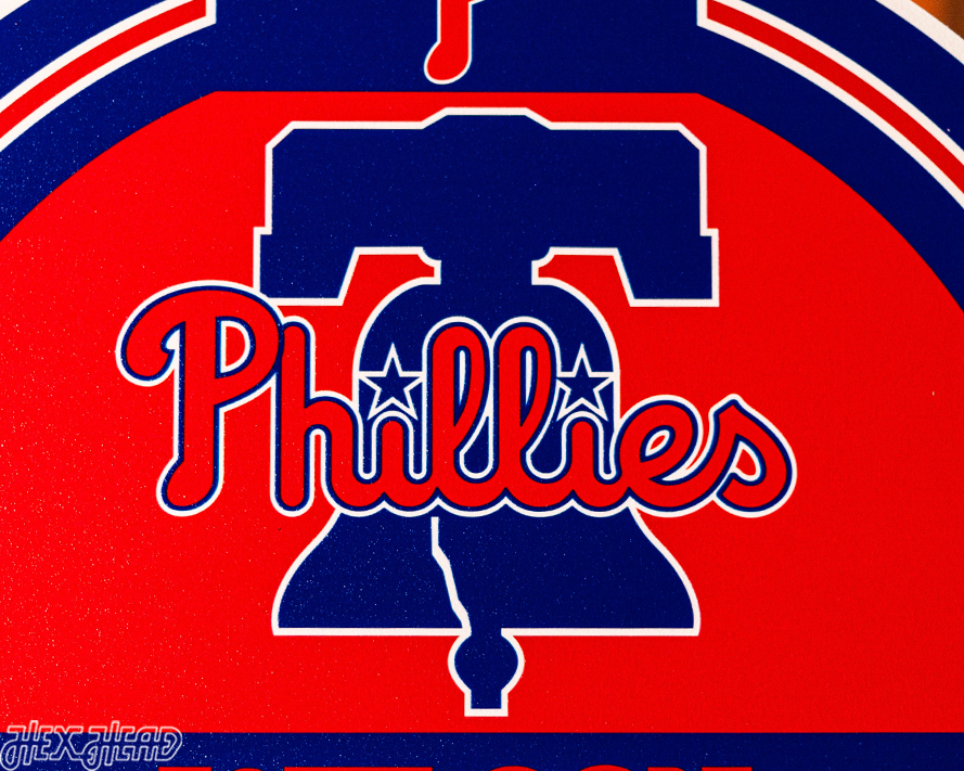 Philadelphia Phillies Personalized Monogram Metal Art