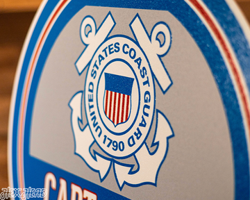 United States Coast Guard Personalized Monogram Metal Art