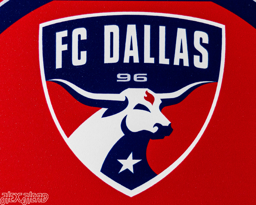 FC Dallas Personalized Monogram Metal Art