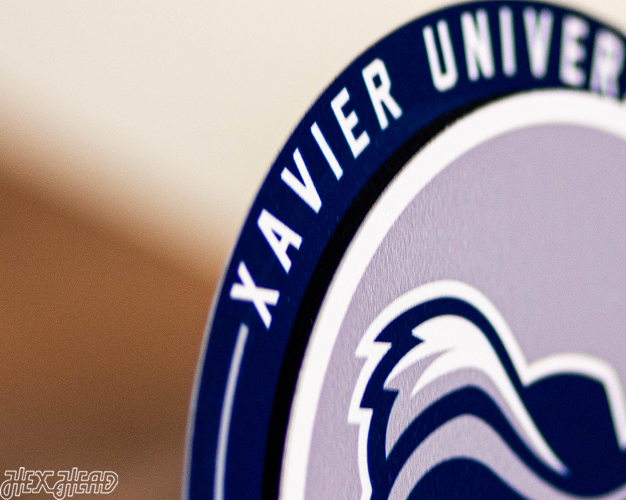 Xavier Musketeers "Double Play" On the Shelf or on the Wall Art