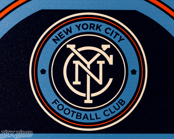 New York City FC Personalized Monogram Metal Art