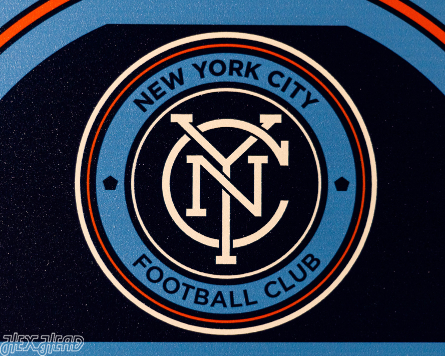 New York City FC Personalized Monogram Metal Art