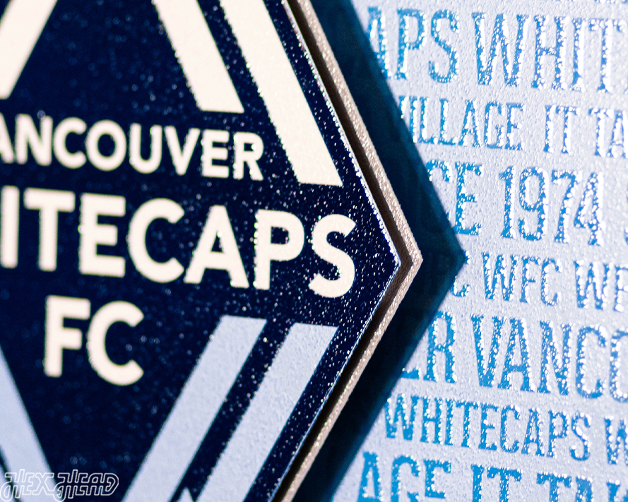 Vancouver Whitecaps CRAFT SERIES 3D Embossed Metal Wall Art