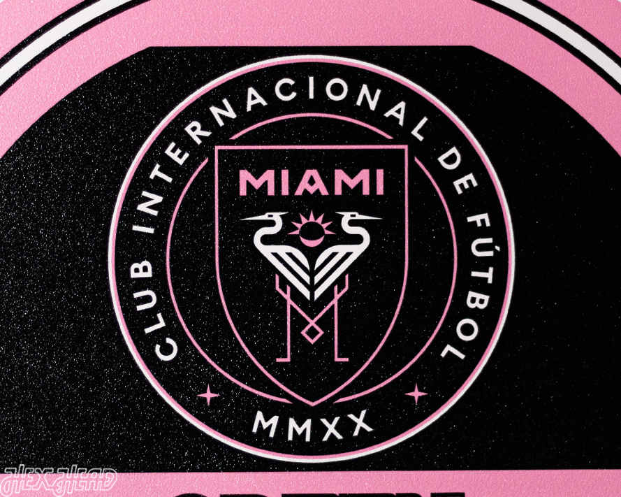 Inter Miami Personalized Monogram Metal Art