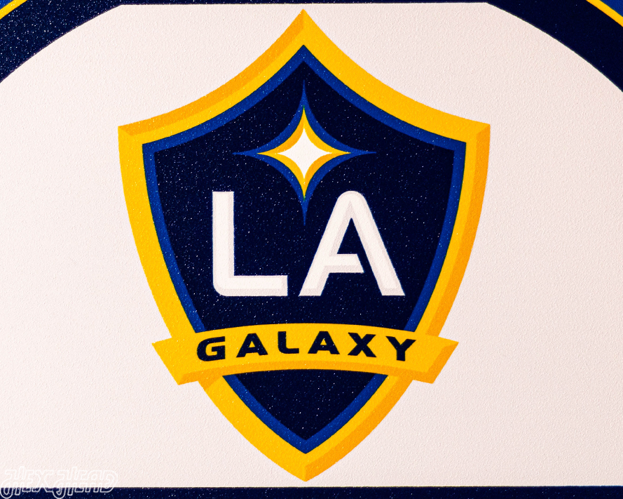 LA Galaxy Personalized Monogram Metal Art