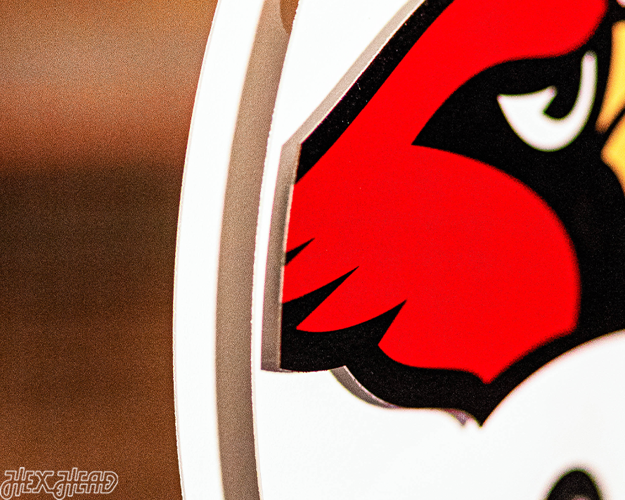 Arizona Cardinals BLITZ Collection - 8 Layer Helmet 3D Vintage Metal Wall Art