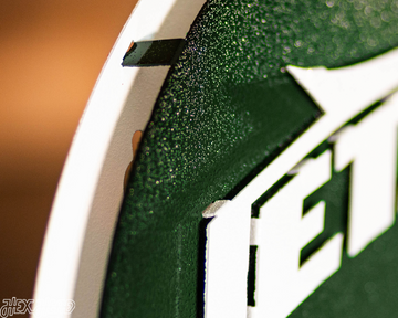 New York Jets BLITZ Collection - 8 Layer Helmet 3D Vintage Metal Wall Art