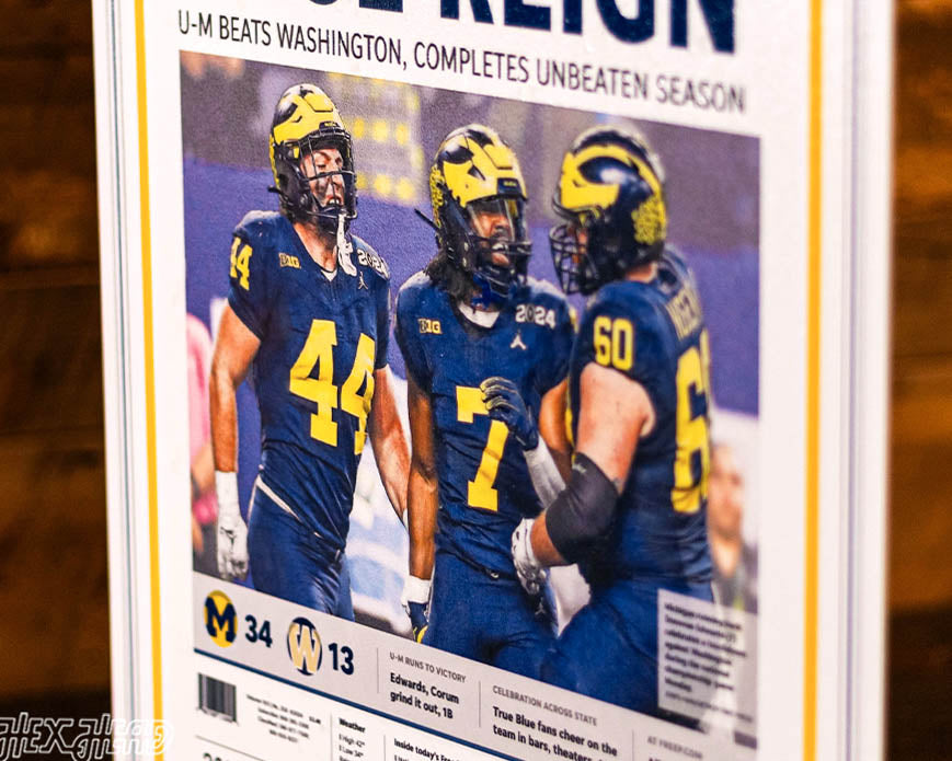 Detroit Free Press Michigan Wolverines 2023 Football National Champions Front Page - JAN 9, 2024
