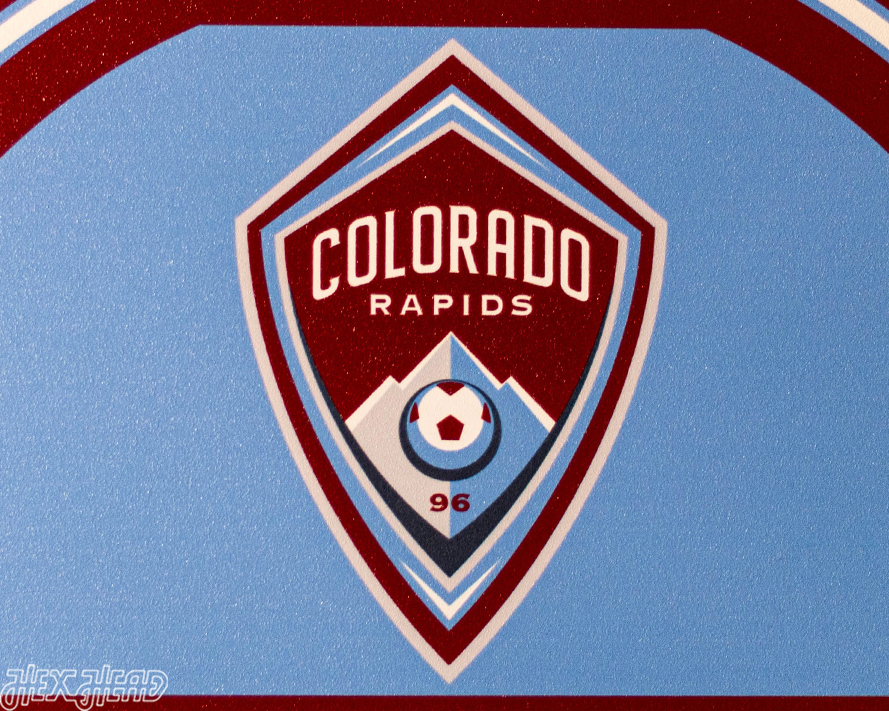 Colorado Rapids Personalized Monogram Metal Art