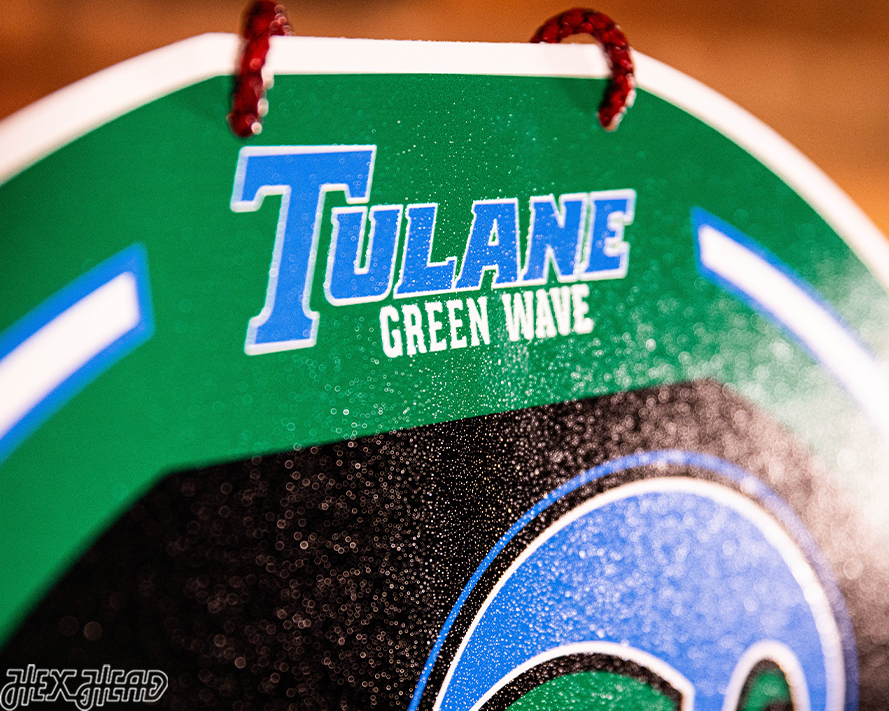 Tulane Green Wave Personalized Monogram Metal Art