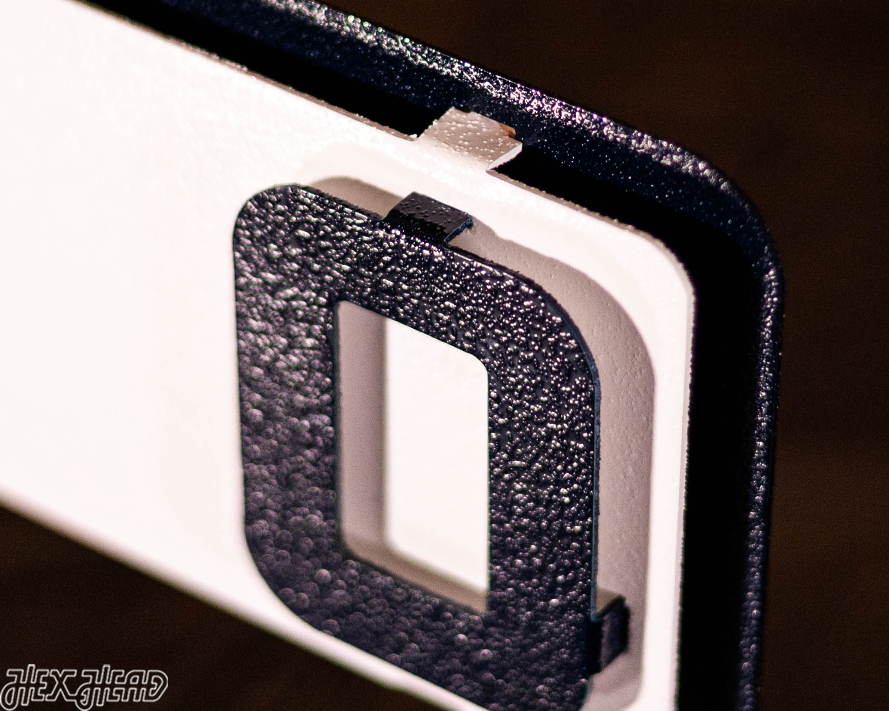 Chicago Bears Wordmark 3D Vintage Metal Wall Art