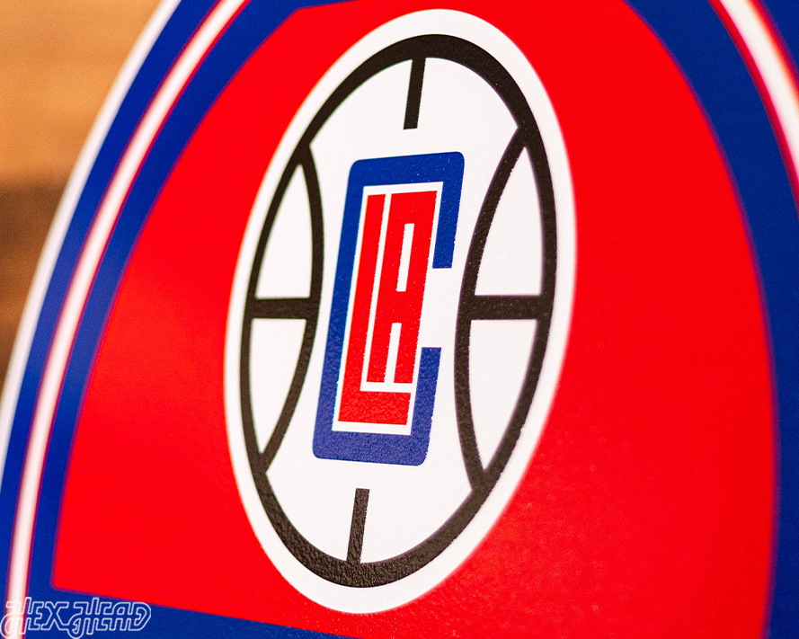 Los Angeles Clippers Personalized Monogram Metal Art