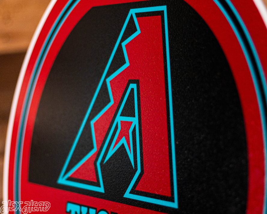 Arizona Diamondbacks Personalized Monogram Metal Art