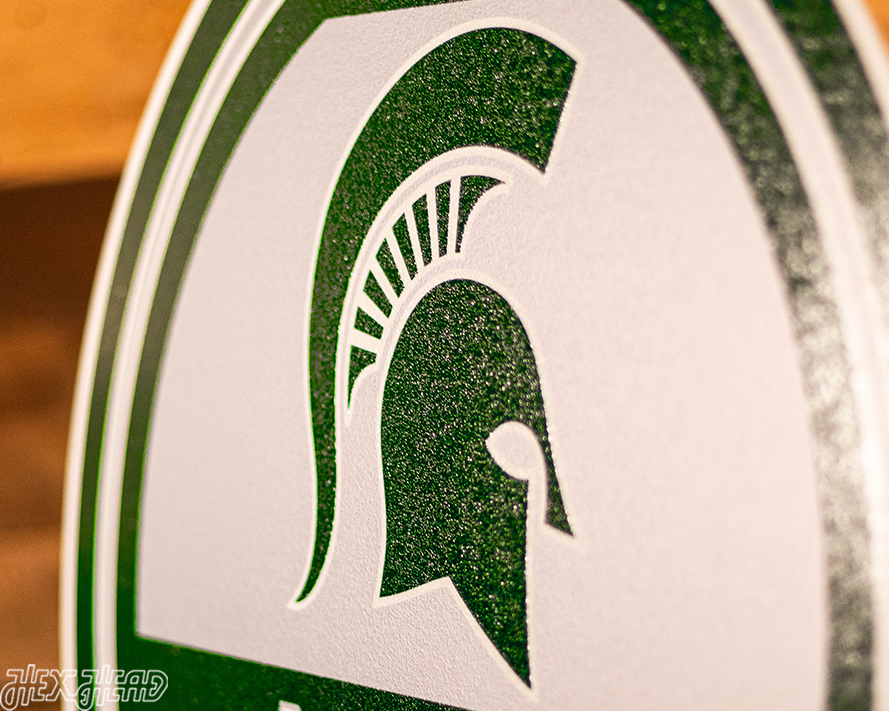 Michigan State Spartans Personalized Monogram Metal Art