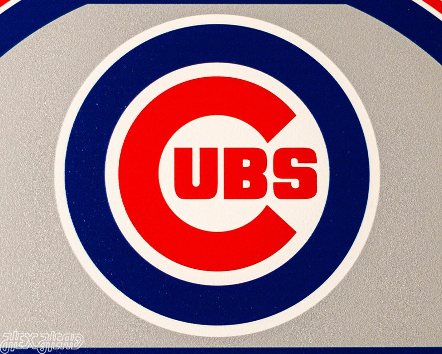 Chicago Cubs Personalized Monogram Metal Art