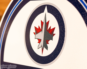 Winnipeg Jets Personalized Monogram Metal Art