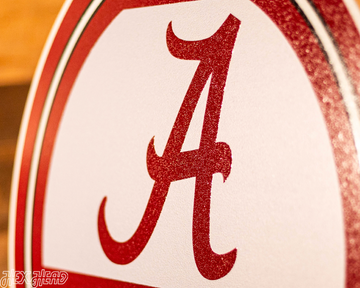 Alabama Crimson Tide Personalized Monogram Metal Art