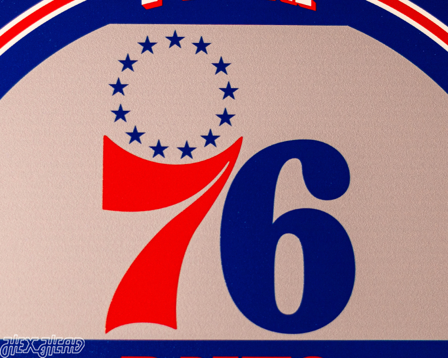 Philadelphia 76ers Personalized Monogram Metal Art