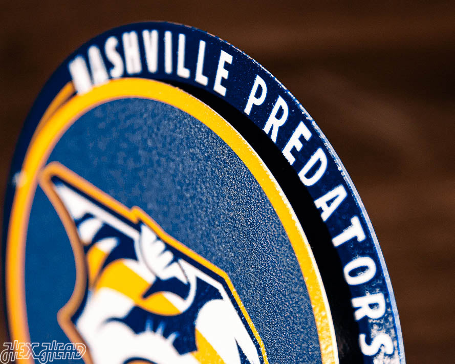 Nashville Predators "Double Play" On the Shelf or on the Wall Art