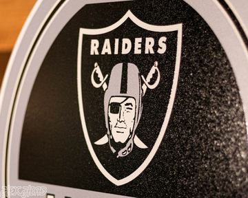 Las Vegas Raiders Personalized Monogram Metal Art