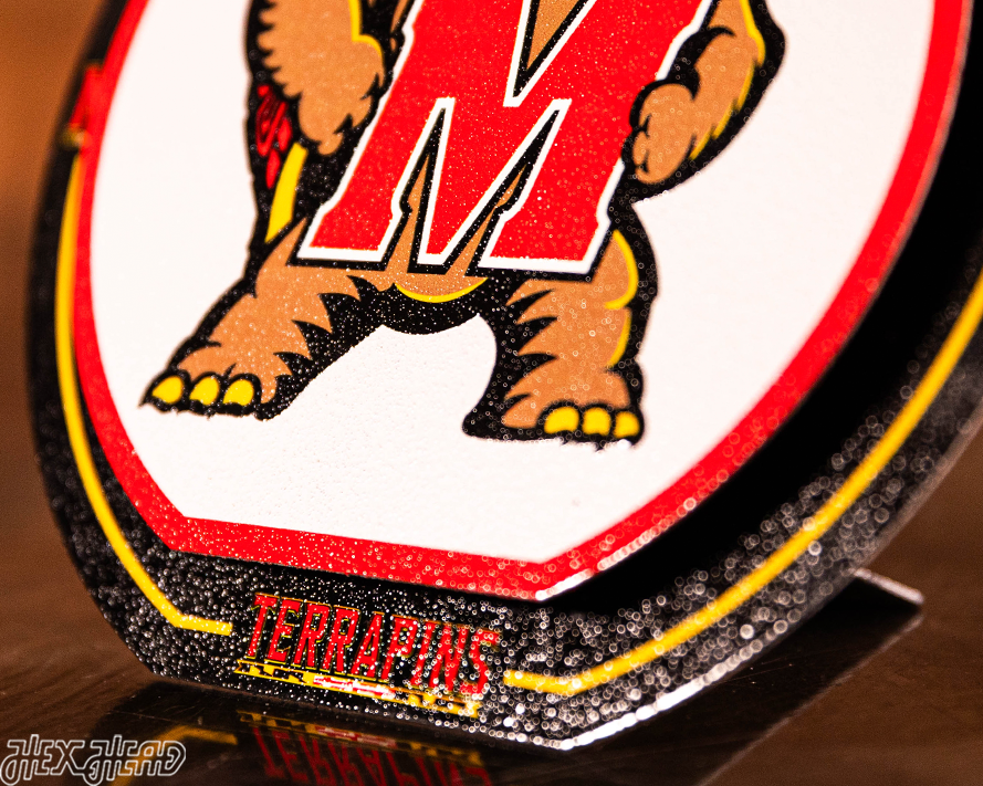 Maryland Terrapins "Double Play" On the Shelf or on the Wall Art