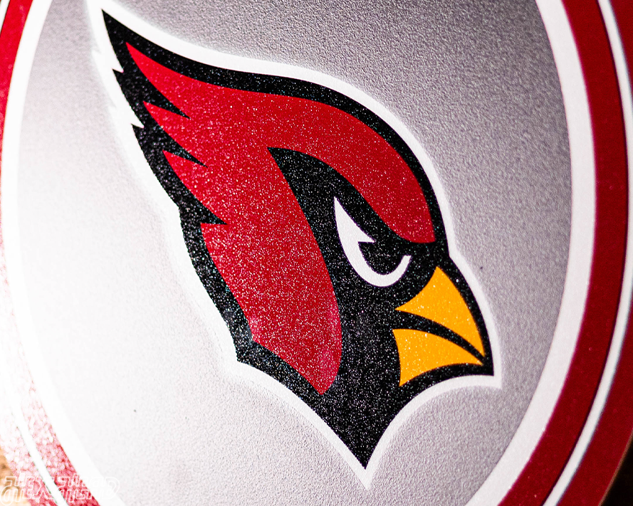 VARSITY Collection- SINGLE Layer Arizona Cardinals Metal Wall Art