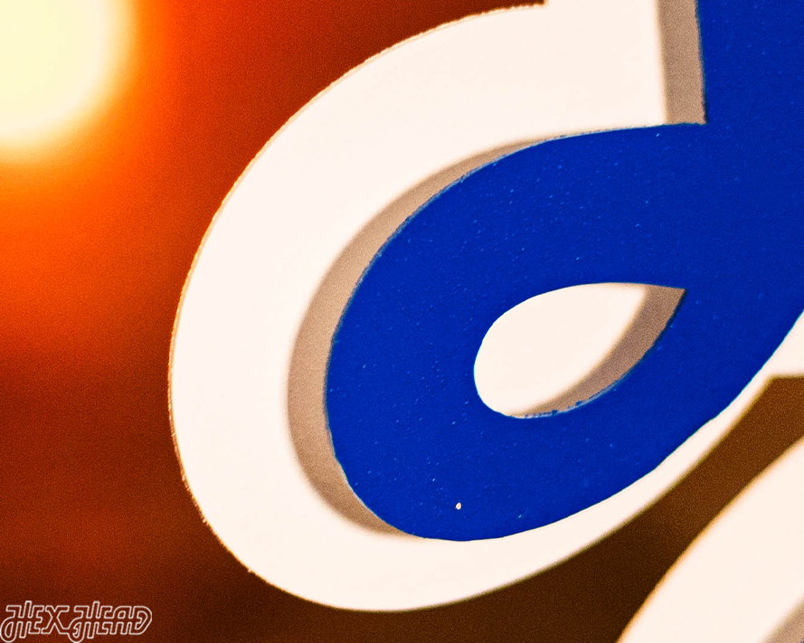 Los Angeles Dodgers Script 3D Metal Wall Art