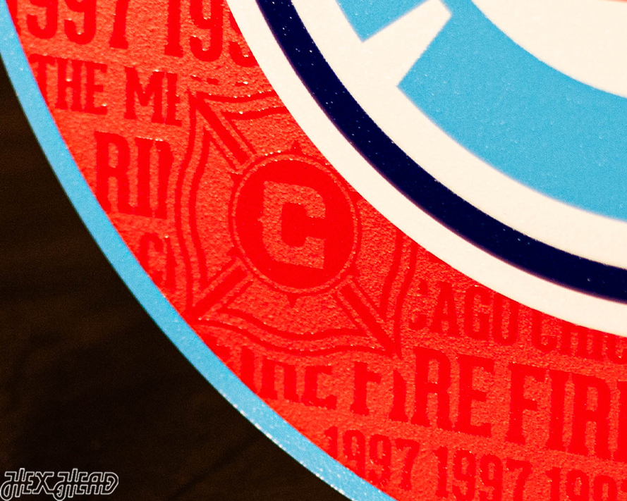 Chicago Fire CRAFT SERIES 3D Embossed Metal Wall Art