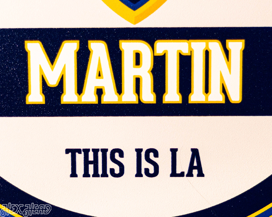 LA Galaxy Personalized Monogram Metal Art