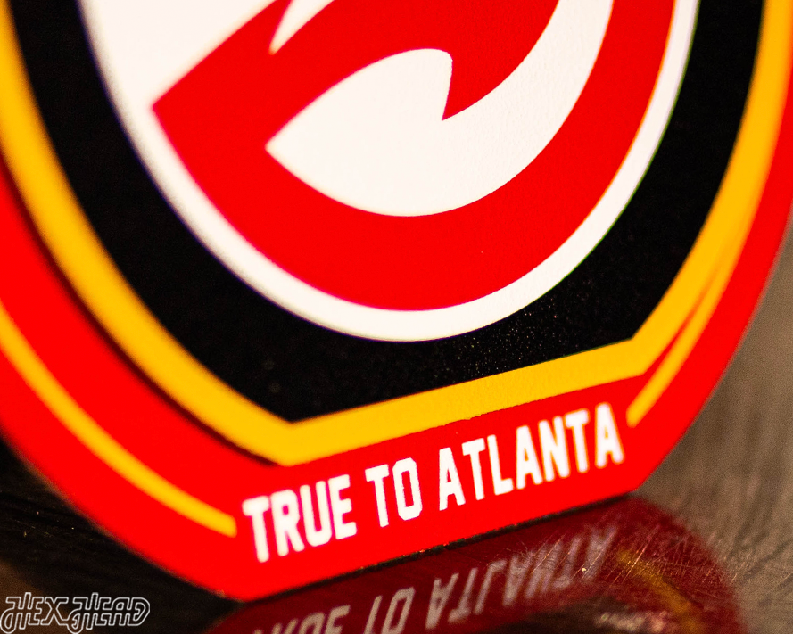 Atlanta Hawks "Double Play" On the Shelf or on the Wall Art