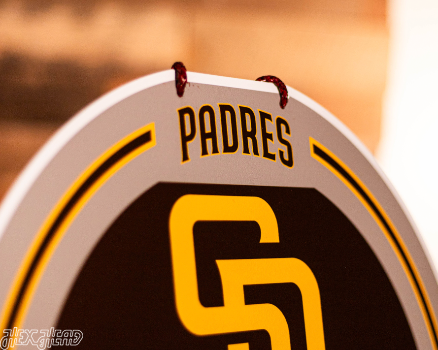 San Diego Padres Personalized Monogram Metal Art