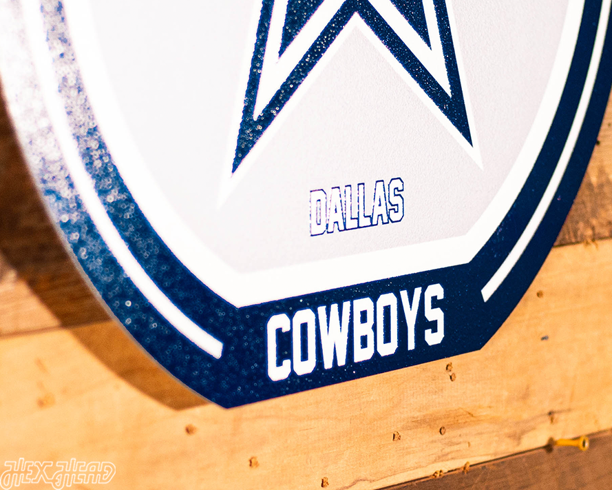 VARSITY Collection- SINGLE Layer Dallas Cowboys Metal Wall Art