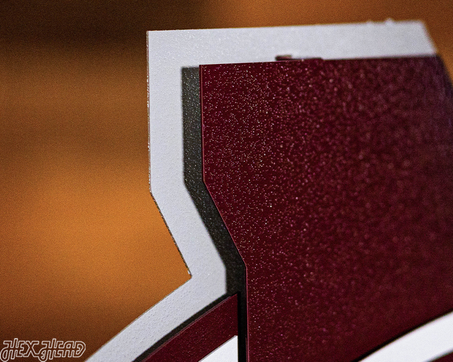Mississippi State "M State" 3D Metal Wall Art