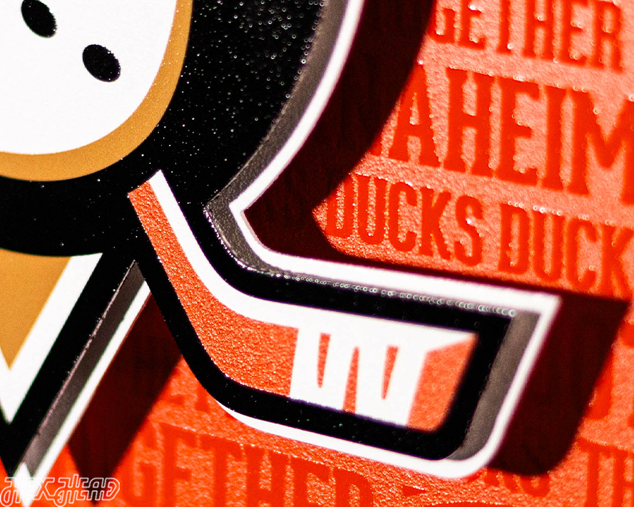 Anaheim Ducks CRAFT SERIES 3D Embossed Metal Wall Art