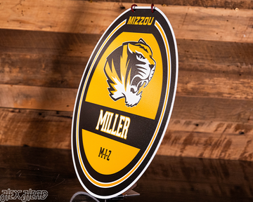Missouri Tigers Personalized Monogram Metal Art