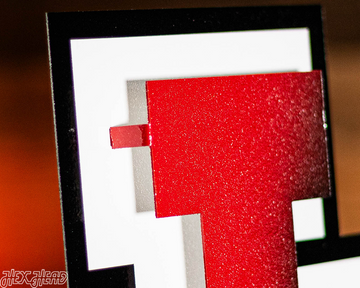 Utah Utes Interlocking U Logo 3D Vintage Metal Wall Art