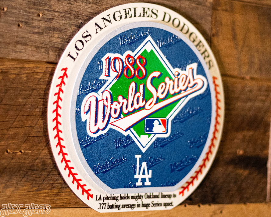 Los Angeles Dodgers 1988 World Series "Double Play" On the Shelf or on the Wall Art