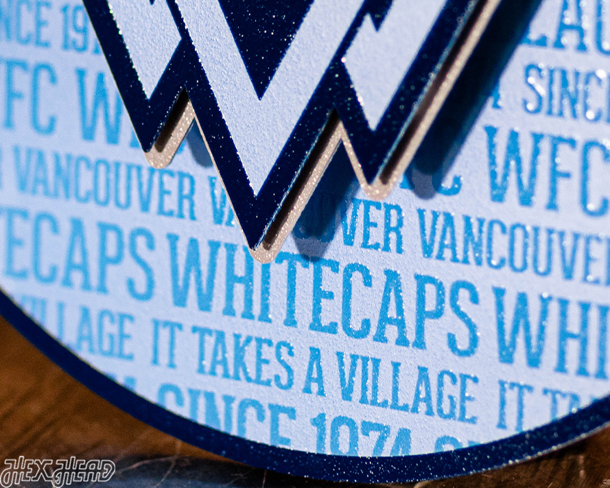 Vancouver Whitecaps CRAFT SERIES 3D Embossed Metal Wall Art