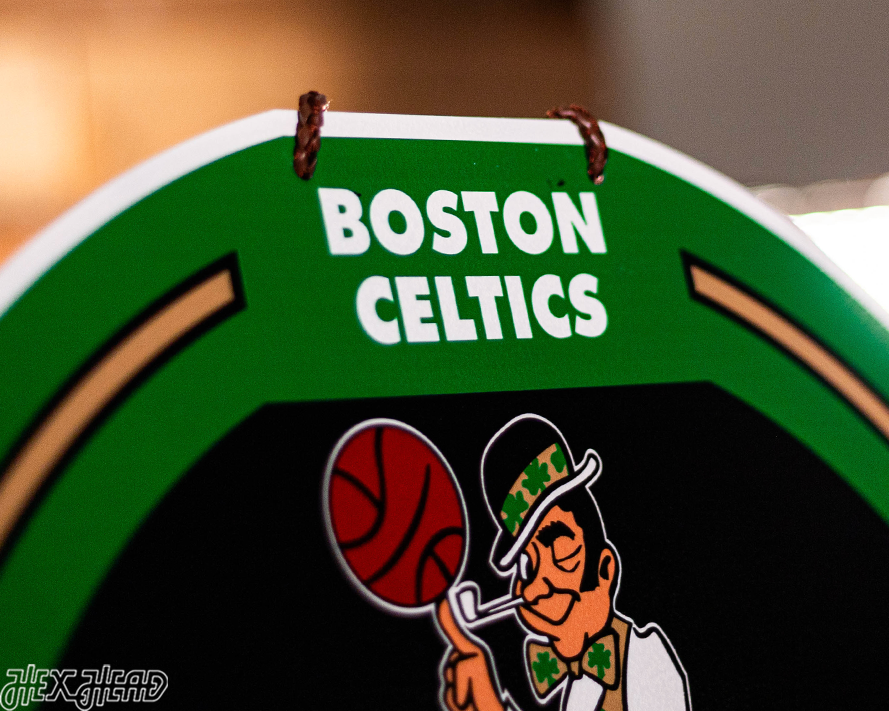 Boston Celtics Personalized Monogram Metal Art