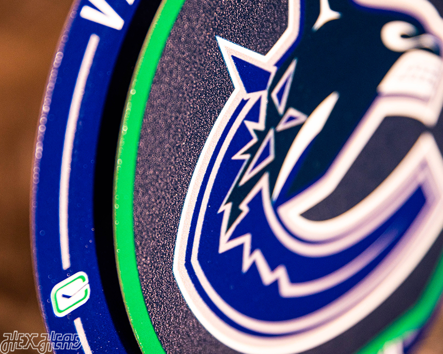 Vancouver Canucks "Double Play" On the Shelf or on the Wall Art