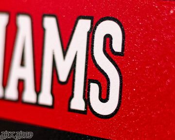 Carolina Hurricanes Personalized Monogram Metal Art