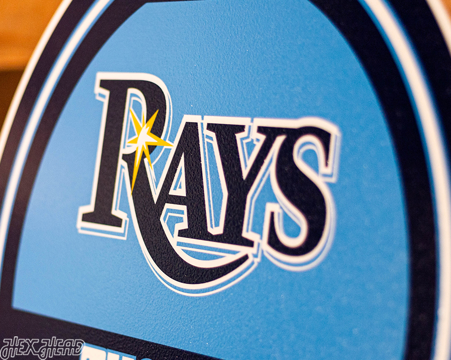 Tampa Bay Rays Personalized Monogram Metal Art