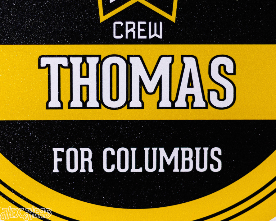 Columbus Crew Personalized Monogram Metal Art