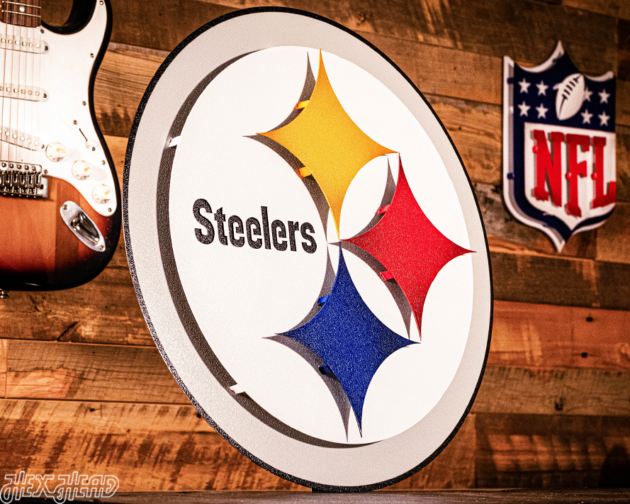 Pittsburgh Steelers "Steelmark" 3D Vintage Metal Wall Art