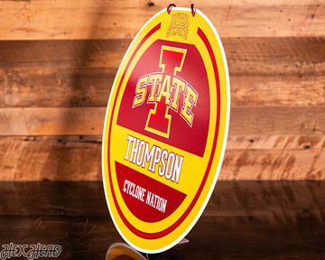 Iowa State Cyclones Personalized Monogram Metal Art