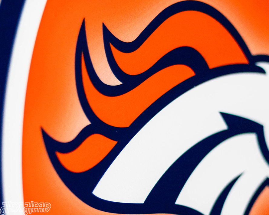 VARSITY Collection- SINGLE Layer Denver Broncos Metal Wall Art