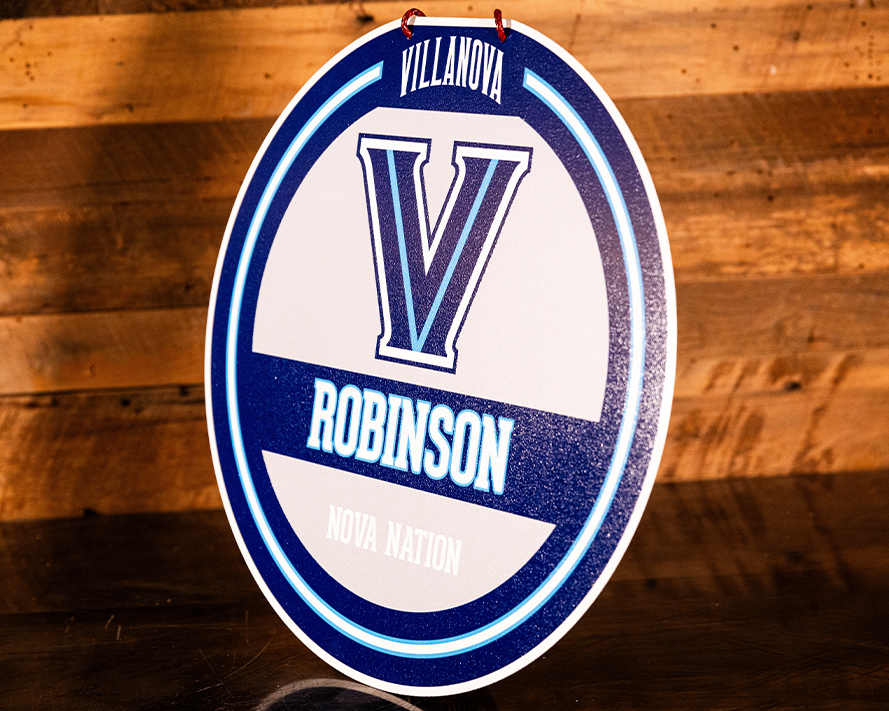 Villanova Wildcats Personalized Monogram Metal Art