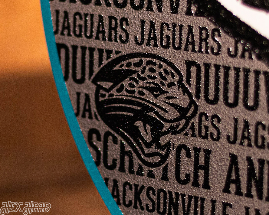 Jacksonville Jaguars CRAFT SERIES 3D Vintage Metal Wall Art