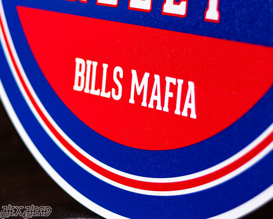 Buffalo Bills Personalized Monogram Metal Art